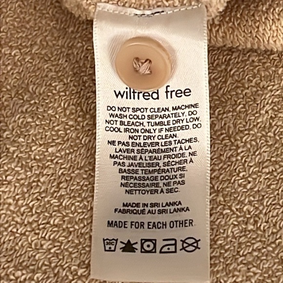 Aritzia Wilfred Free 100% Organic Cotton The Ganna Shaket, tan , oversized S - Picture 10 of 13